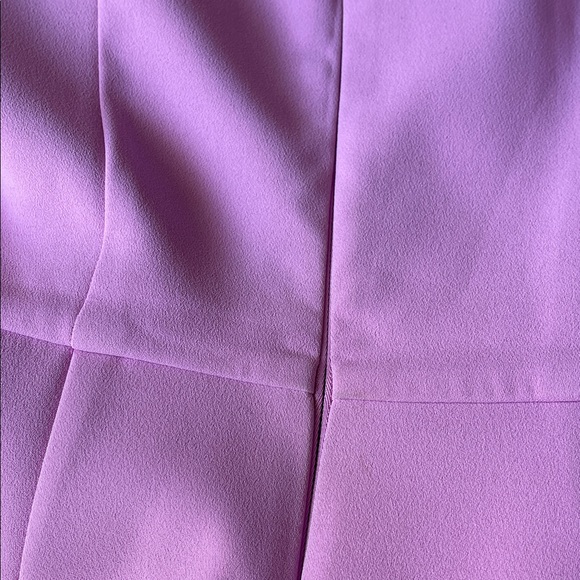 Nadine Merabi Simone Mini Dress with Embellished Trim Funnel Neck Pink Size 6 - Picture 12 of 13